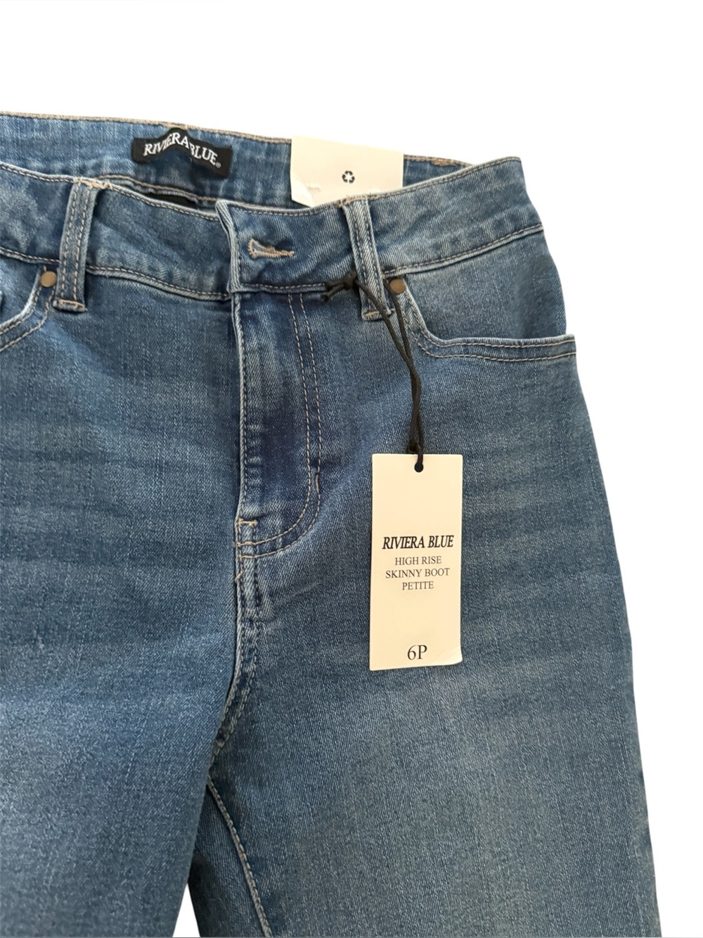 Riviera High-Rise Skinny Boot Jeans - Blue